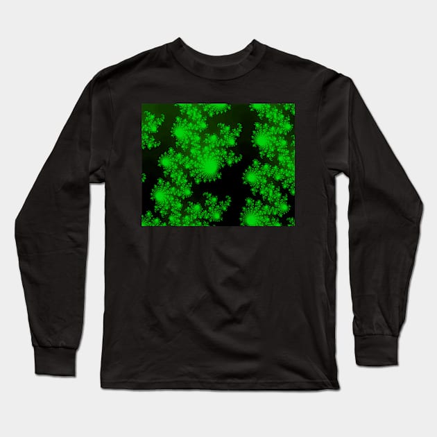 Green Abstract Love Long Sleeve T-Shirt by pengulous